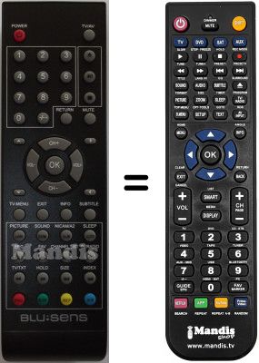 Replacement remote control Blusens WHV15786