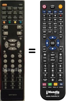 Télécommande équivalente TC09XGIT-7