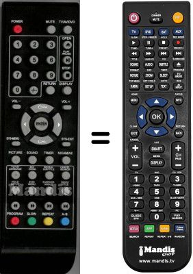 Replacement remote control Prosonic SEC14271