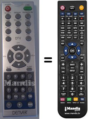 Telecomando equivalente Denver WHV126685