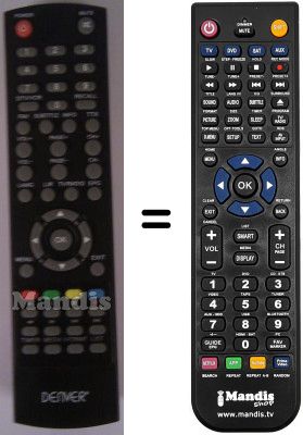 Telecomando equivalente Denver WHV12355