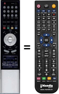 Gleichwertige Fernbedienung WHV3975