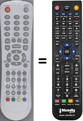 Telecomando equivalente Akai WHV14544