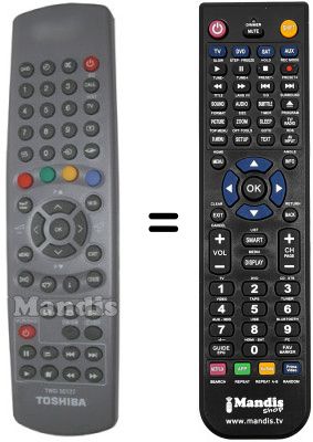 Télécommande équivalente Toshiba SEC0609
