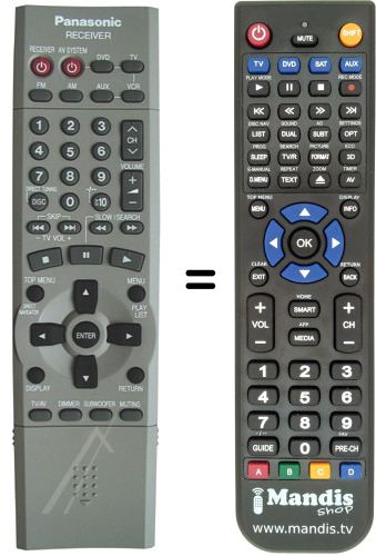 Télécommande équivalente EUR7622050
