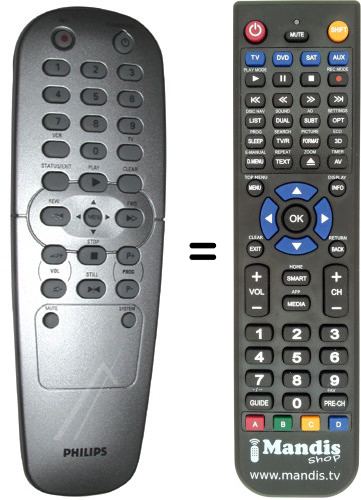 Télécommande équivalente Philips 996500017184