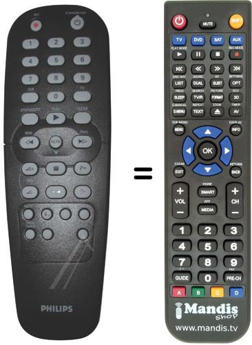 Télécommande équivalente Philips 996500017157