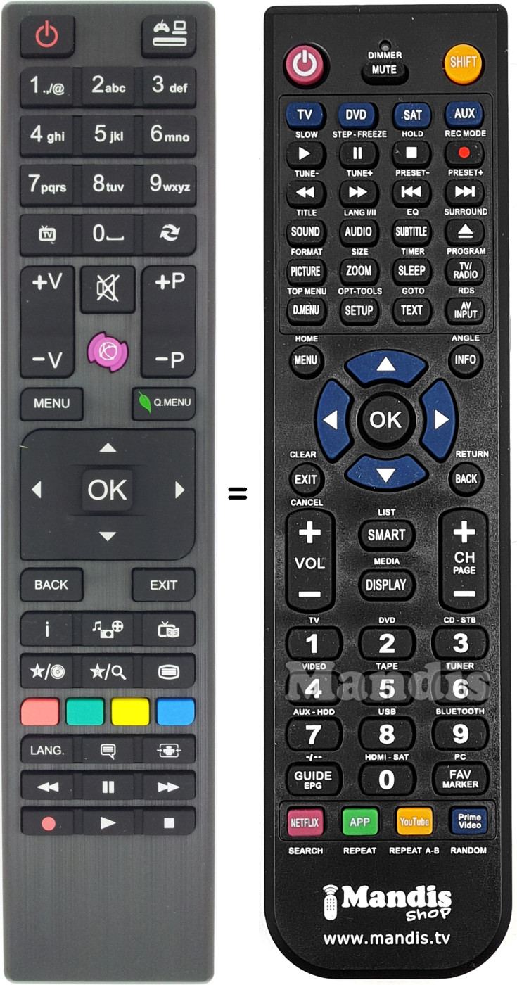 Replacement remote control Selecline RC4876