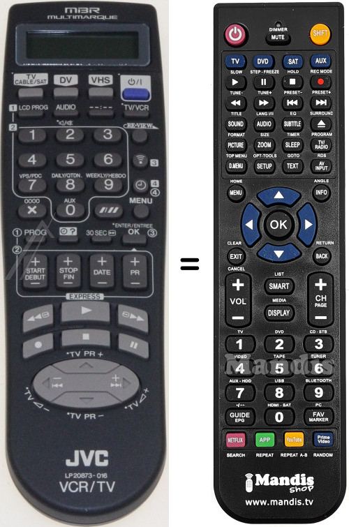 Replacement remote control LP20873016A